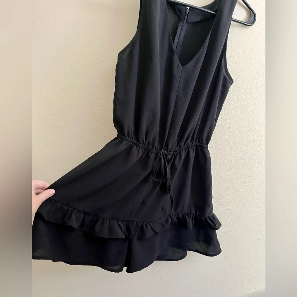 Flowy Black Romper